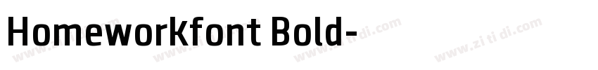 Homeworkfont Bold字体转换